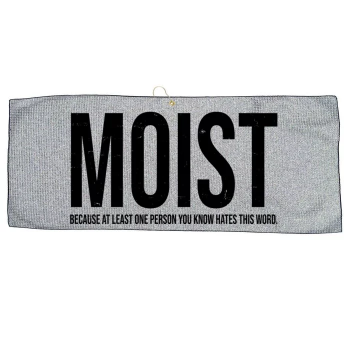 MOIST Because At Least One Person You Know Hates This Word Large Microfiber Waffle Golf Towel