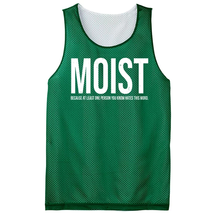 MOIST Because At Least One Person You Know Hates This Word Mesh Reversible Basketball Jersey Tank