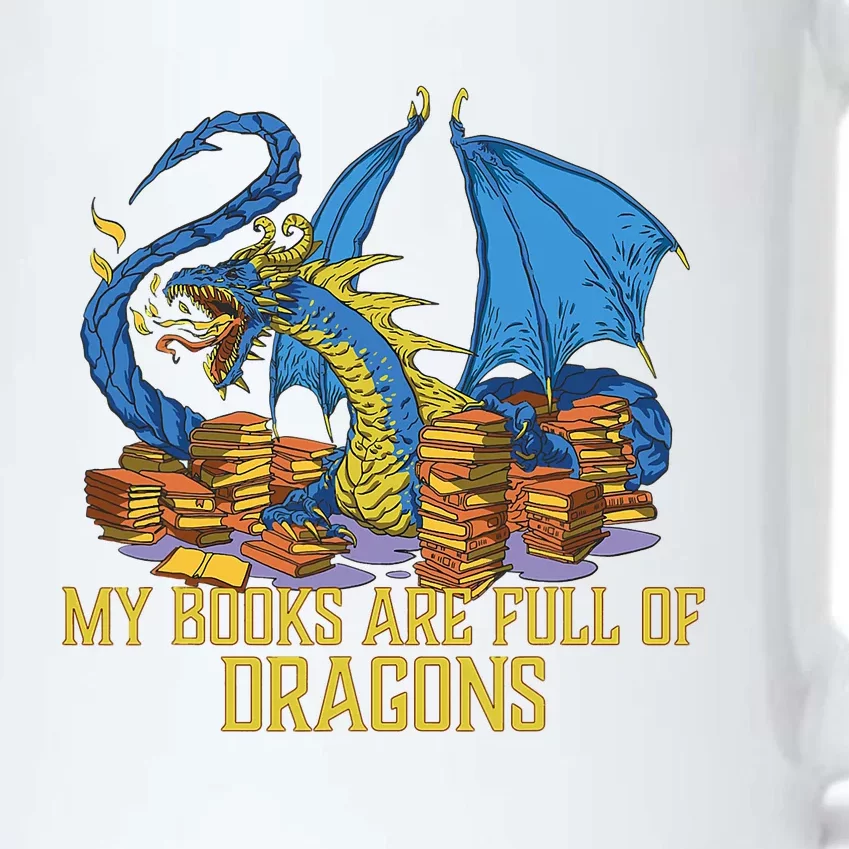 My Books Are Full Of Dragons Gift Idea Trending For Dragon Lover Black Color Changing Mug