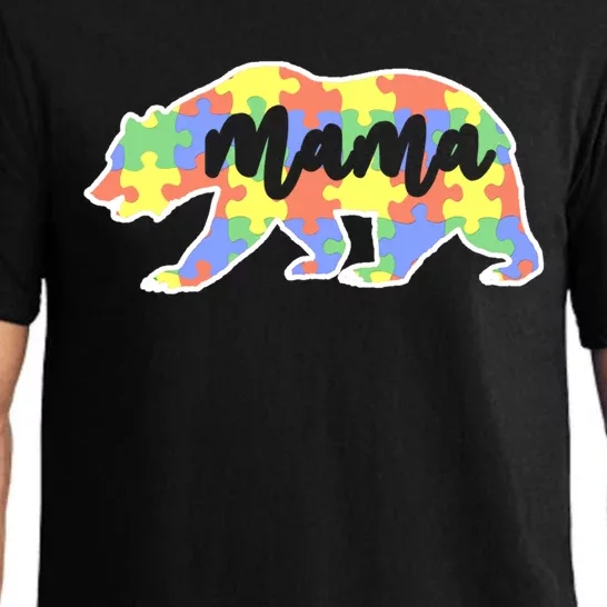 Mama Bear Autism Gift For Autism Awareness Mom Gift Pajama Set