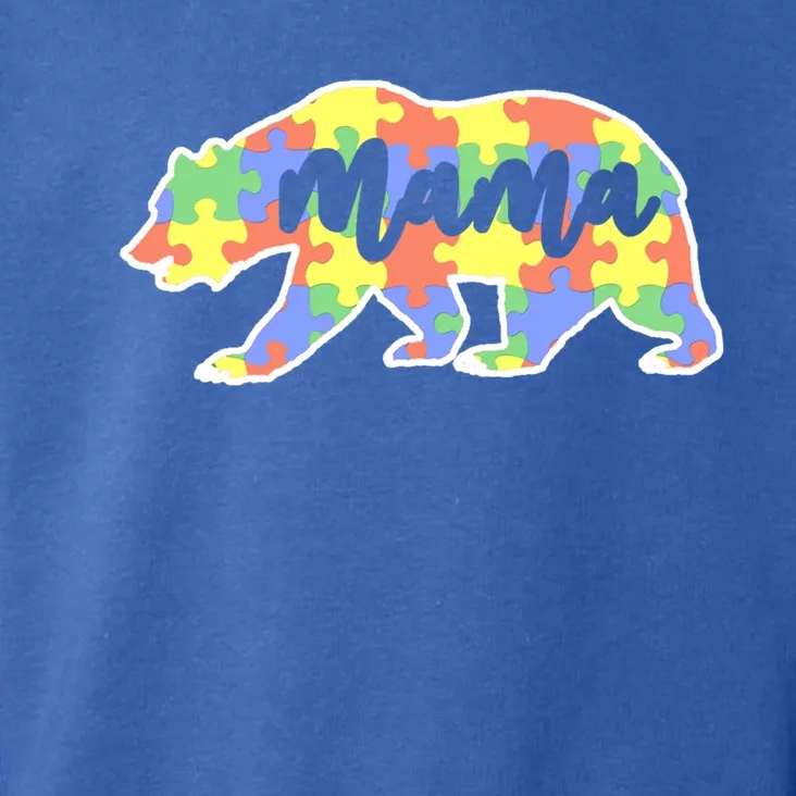 Mama Bear Autism Gift For Autism Awareness Mom Gift Toddler Hoodie