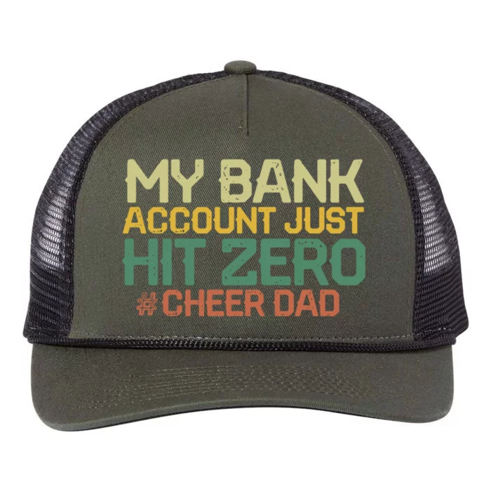 My Bank Account Just Hit Zero Cheer Dad Gift Retro Rope Trucker Hat Cap