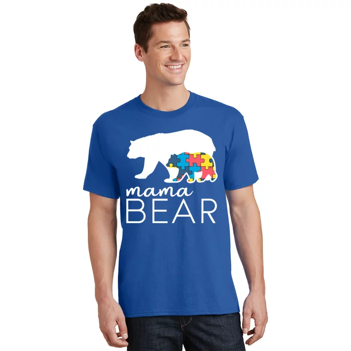 Mama Bear Autism Mom Gift T-Shirt