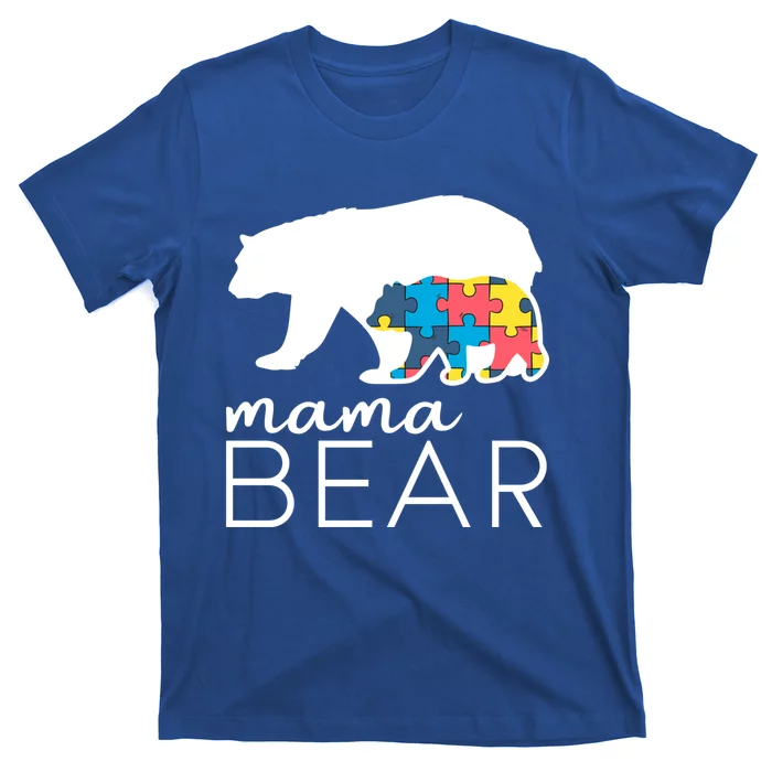 Mama Bear Autism Mom Gift T-Shirt