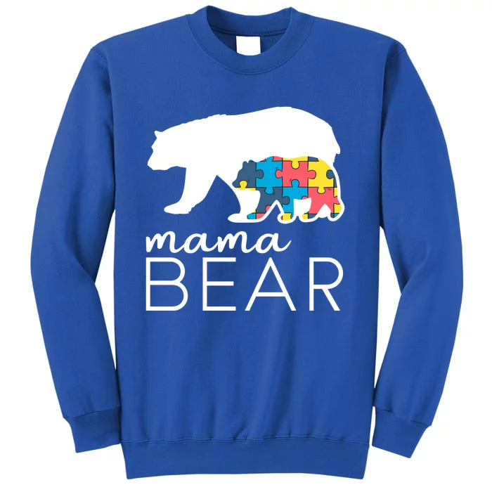 Mama Bear Autism Mom Gift Tall Sweatshirt