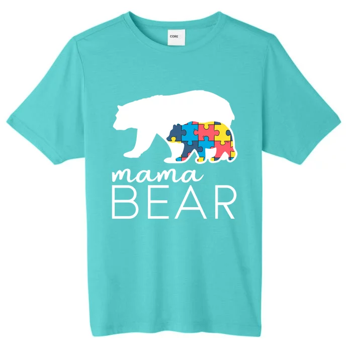 Mama Bear Autism Mom Gift ChromaSoft Performance T-Shirt