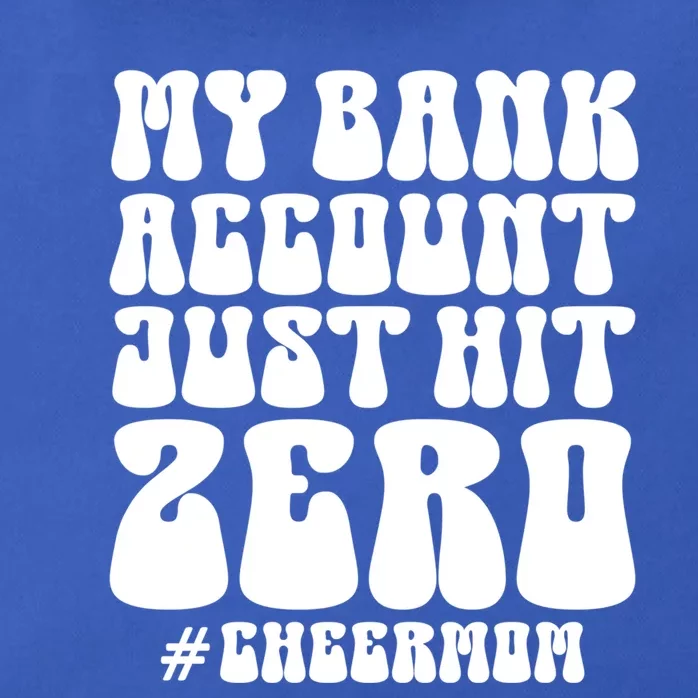 My Bank Account Just Hit Zero Cheer Mom Cheerleader Groovy Gift Zip Tote Bag