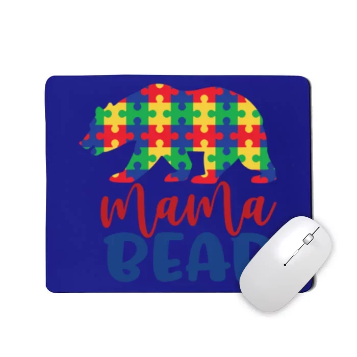 Mama Bear Autism Puzzle Pieces Autistic Parent Mom Meaningful Gift Mousepad