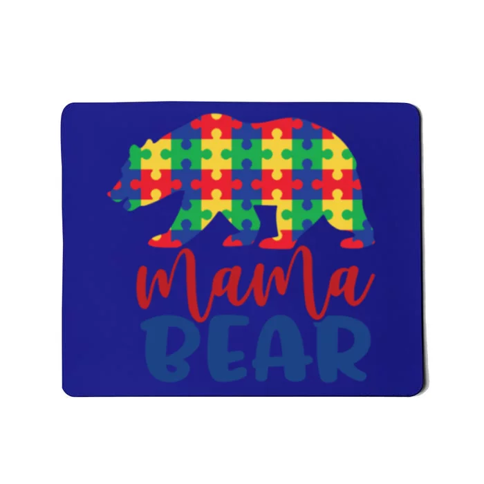 Mama Bear Autism Puzzle Pieces Autistic Parent Mom Meaningful Gift Mousepad