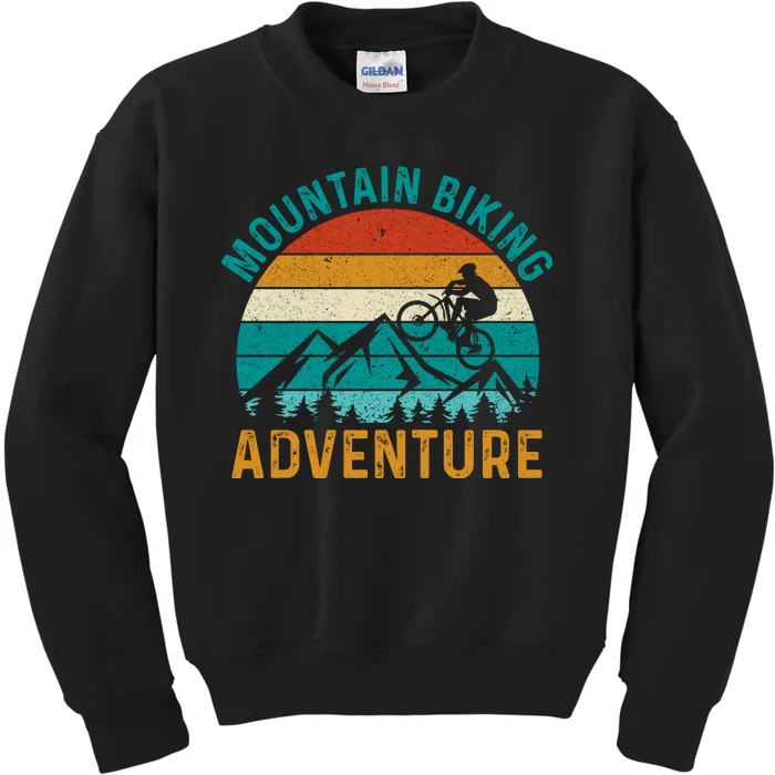 Mountain Biking Adventure Kids Sweatshirt