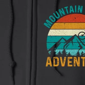 Mountain Biking Adventure Full Zip Hoodie