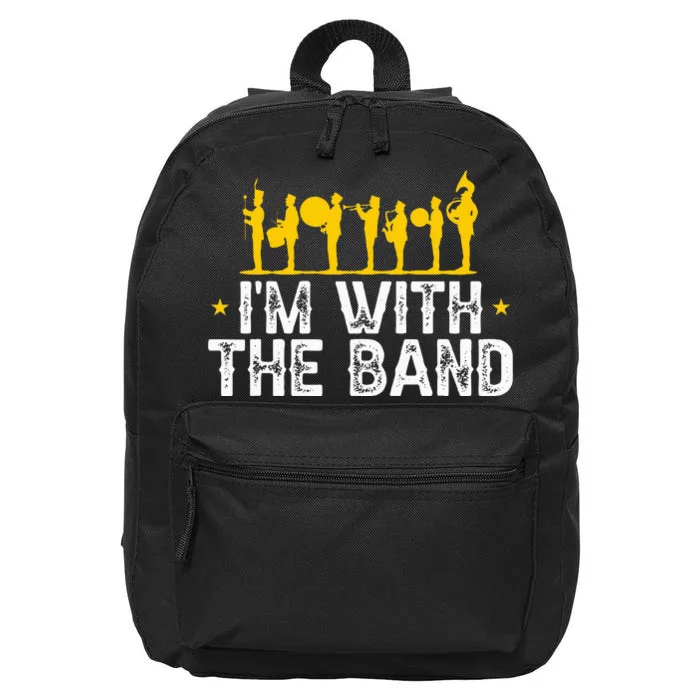 Marching Band Band Life Im With The B.A.N.D 16 in Basic Backpack