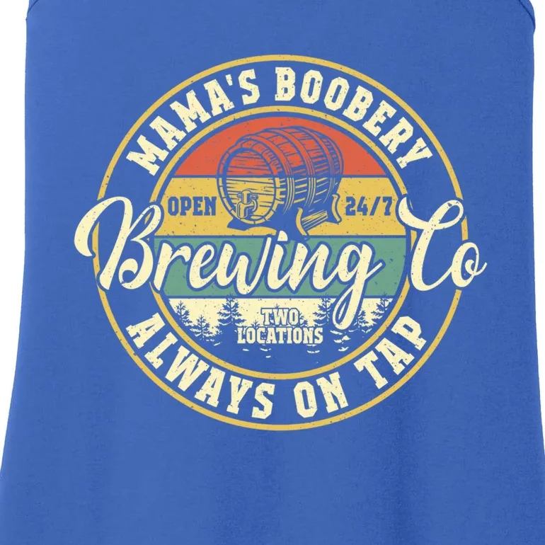 Mama Boobery Breastfeeding Brewery New Mom Brewing Co Retro Gift Ladies Essential Tank