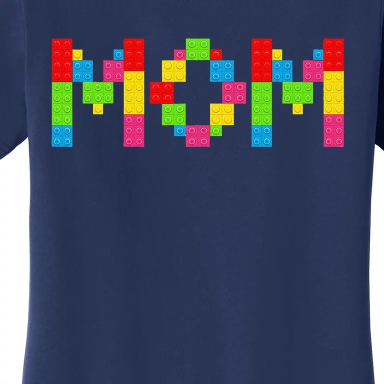 Mom Brick Builder Funny Blocks Master Builder Mother's Day Women's T-Shirt