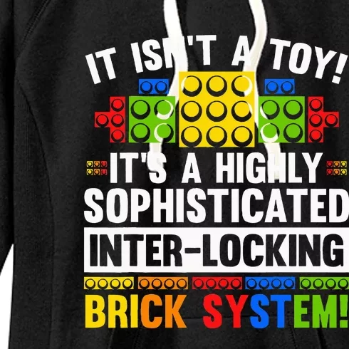 Master Builder Bricks Blocks Play Toy Women's Fleece Hoodie