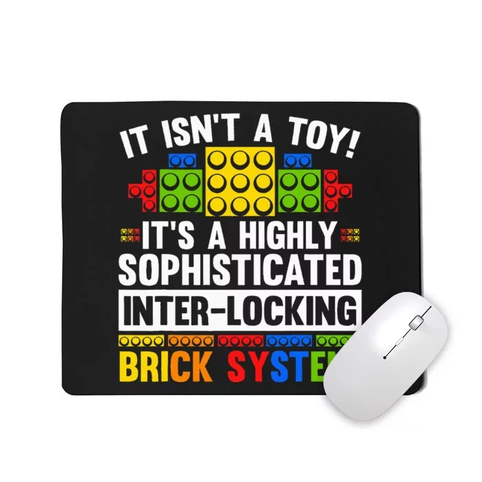 Master Builder Bricks Blocks Play Toy Mousepad