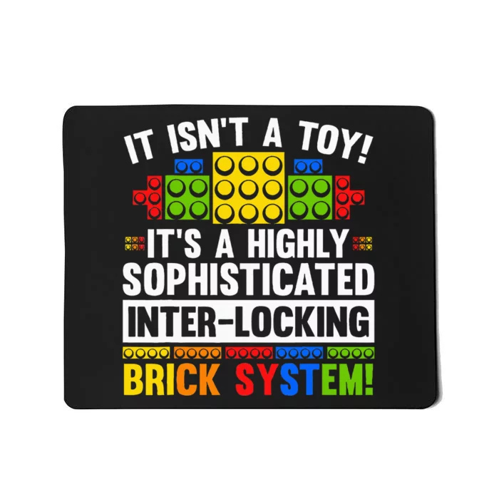 Master Builder Bricks Blocks Play Toy Mousepad