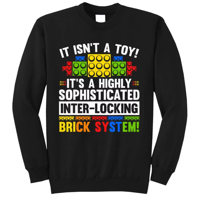 Master Builder Bricks Blocks Play Toy Tall Sweatshirt