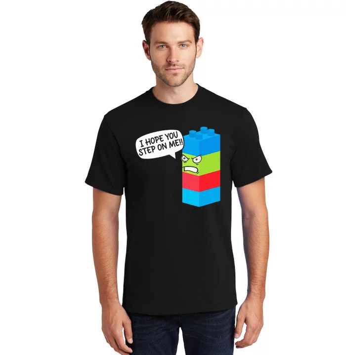 Master Builder Bricks Blocks Play Toy Tall T-Shirt