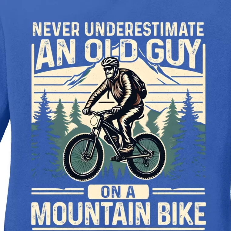 Mountain Bike Bicycle Lovers FatherS Day Gift For Dad Gift Ladies Long Sleeve Shirt