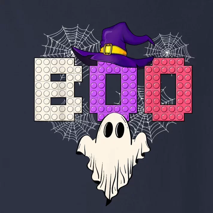 Master Builder Boo Ghost Halloween Girl Kids Block Building Toddler Long Sleeve Shirt