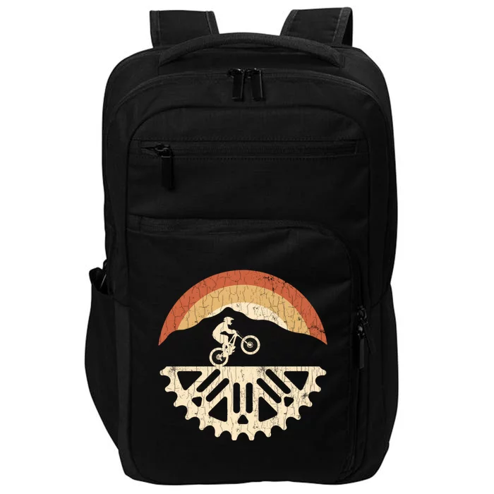 Mountain Bike Biking Gift Funny Gift Impact Tech Backpack