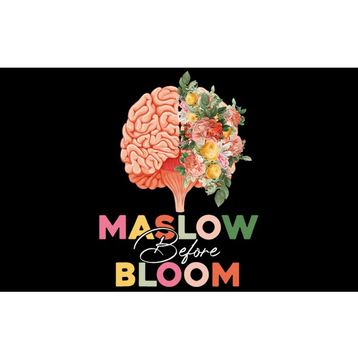 Maslow before bloom Psychology groovy wavy therapy counselor Bumper Sticker