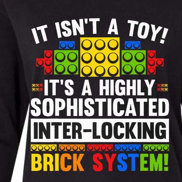 Master Builder Bricks Blocks Play Toys Womens Cotton Relaxed Long Sleeve T-Shirt