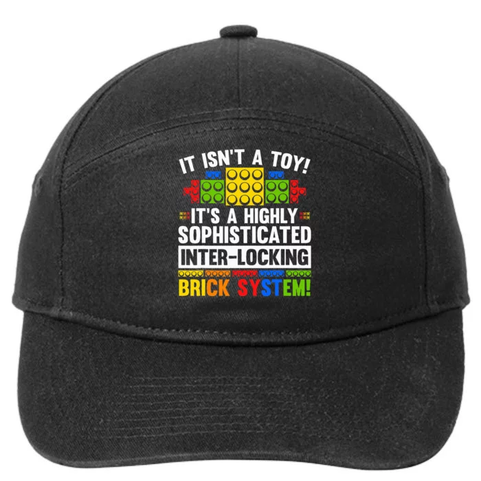 Master Builder Bricks Blocks Play Toys 7-Panel Snapback Hat