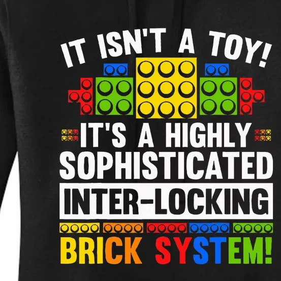 Master Builder Bricks Blocks Play Toys Women's Pullover Hoodie