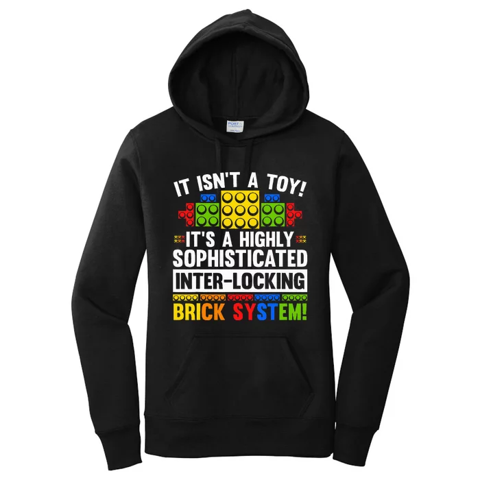 Master Builder Bricks Blocks Play Toys Women's Pullover Hoodie