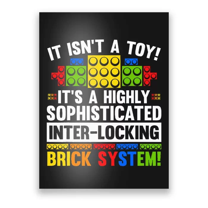 Master Builder Bricks Blocks Play Toys Poster