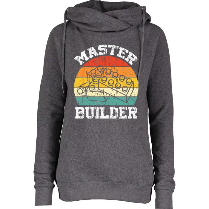 Master Builder Building Blocks Brick Toy Master Builder Womens Funnel Neck Pullover Hood