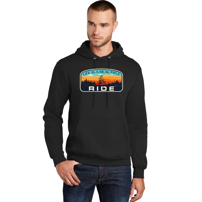 Mountain Bike Biking Cycling Retro Mtb Trail Enthusiast Idea Hoodie