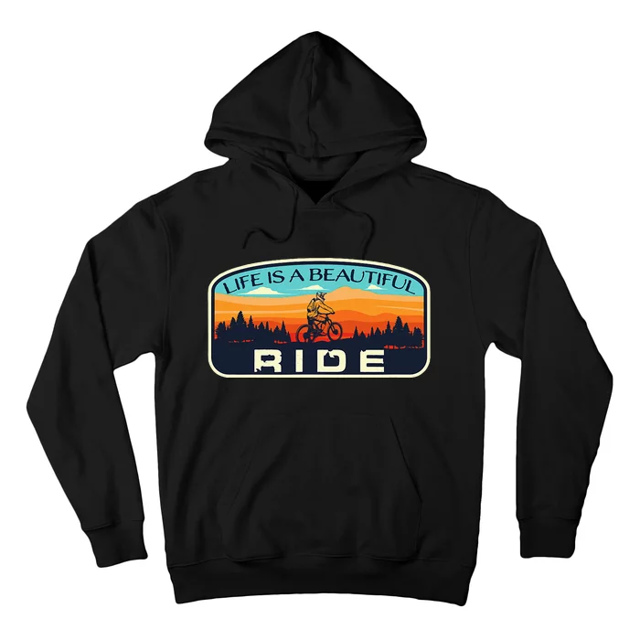 Mountain Bike Biking Cycling Retro Mtb Trail Enthusiast Idea Hoodie