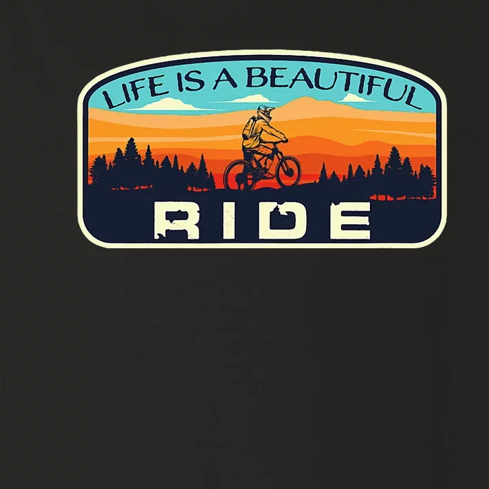 Mountain Bike Biking Cycling Retro Mtb Trail Enthusiast Idea Toddler Long Sleeve Shirt