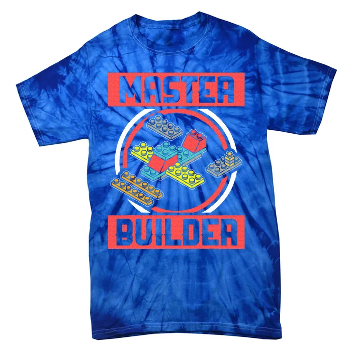 Master Builder Building Blocks Birthday Bricks Gift Tie-Dye T-Shirt