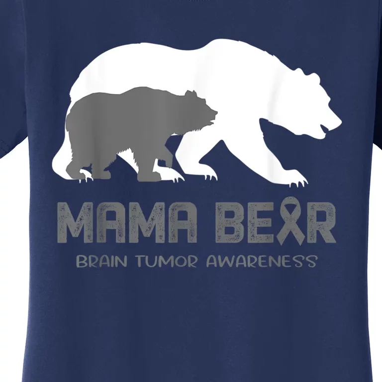 Mama Bear Brain Tumor Awareness Shirt For Women Men Women's T-Shirt