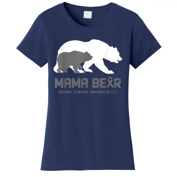 Mama Bear Brain Tumor Awareness Shirt For Women Men Women's T-Shirt