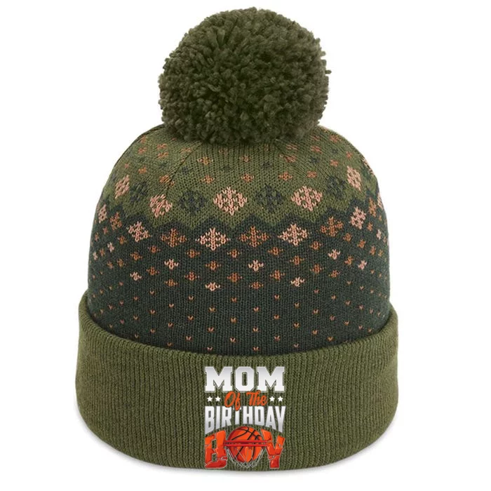 Mom basketball birthday Family Baller bday Party The Baniff Cuffed Pom Beanie