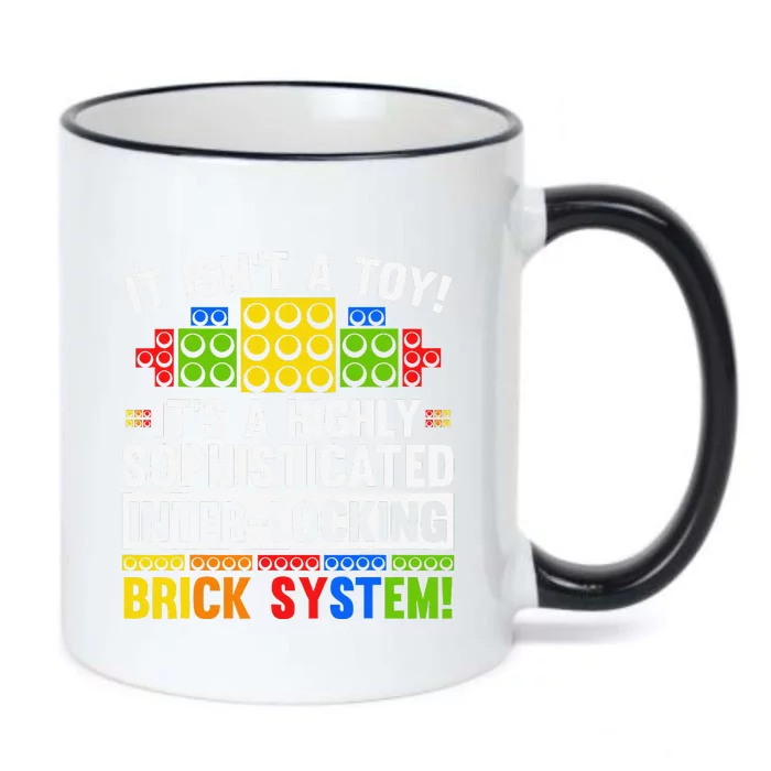 Master Builder Bricks Blocks Play Toys Black Color Changing Mug