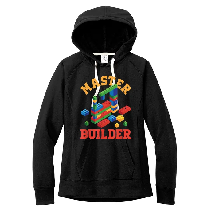 Master Builder Block Building Master Brick Builder Women's Fleece Hoodie