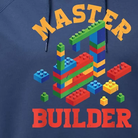 Master Builder Block Building Master Brick Builder Performance Fleece Hoodie