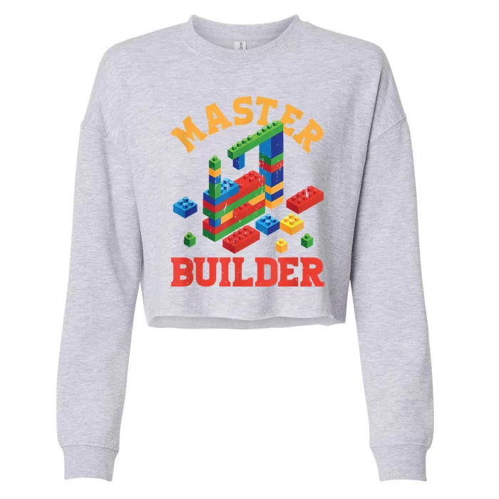 Master Builder Block Building Master Brick Builder Cropped Pullover Crew