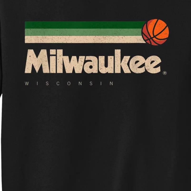 Mil.wau.kee Basketball B-Ball City Wisconsin Retro Mil.wau.kee Tall Sweatshirt