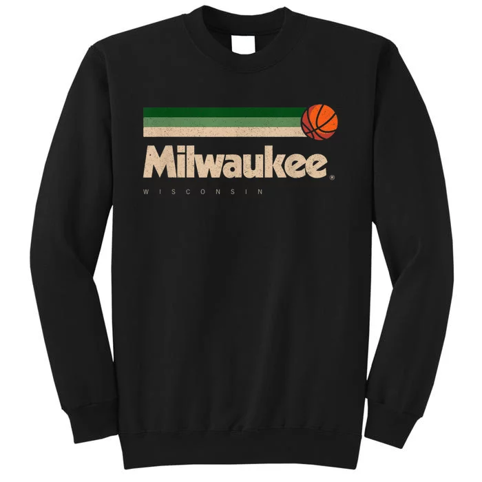 Mil.wau.kee Basketball B-Ball City Wisconsin Retro Mil.wau.kee Tall Sweatshirt