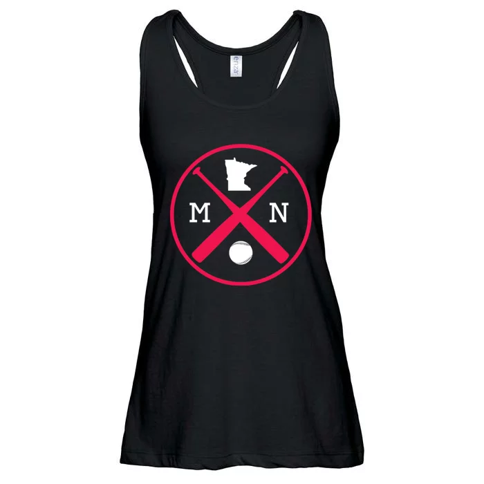 Minnesota Baseball Bats Team Ladies Essential Flowy Tank