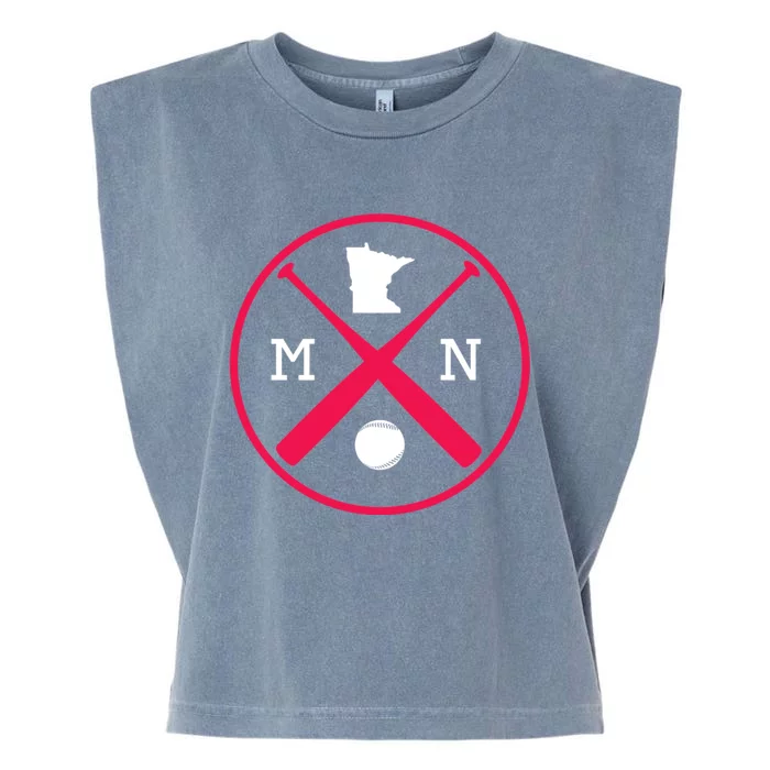 Minnesota Baseball Bats Team Garment-Dyed Women's Muscle Tee