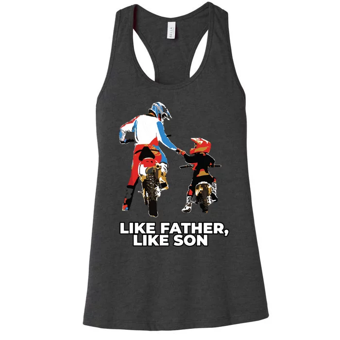 Moto Boss Braaap Dirt Bike Motocross OffRoading Women's Racerback Tank