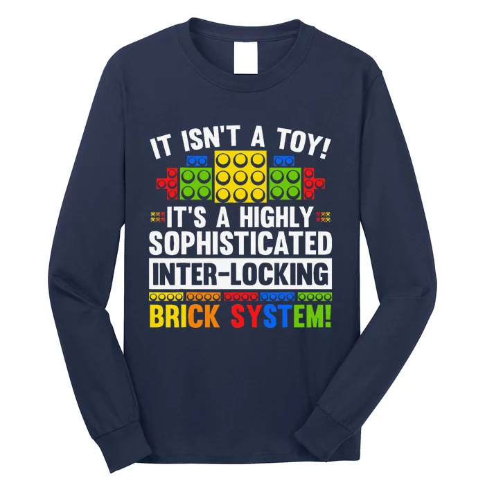 Master Builder Bricks Blocks Play Toys Long Sleeve Shirt